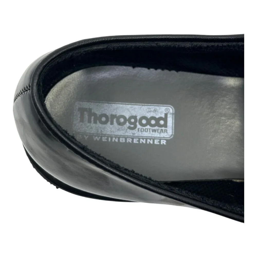 Thorogood Men's‎ Black Poromeric Oxford Work Shoes Size 9.5W Shelf Pulls/Returns
